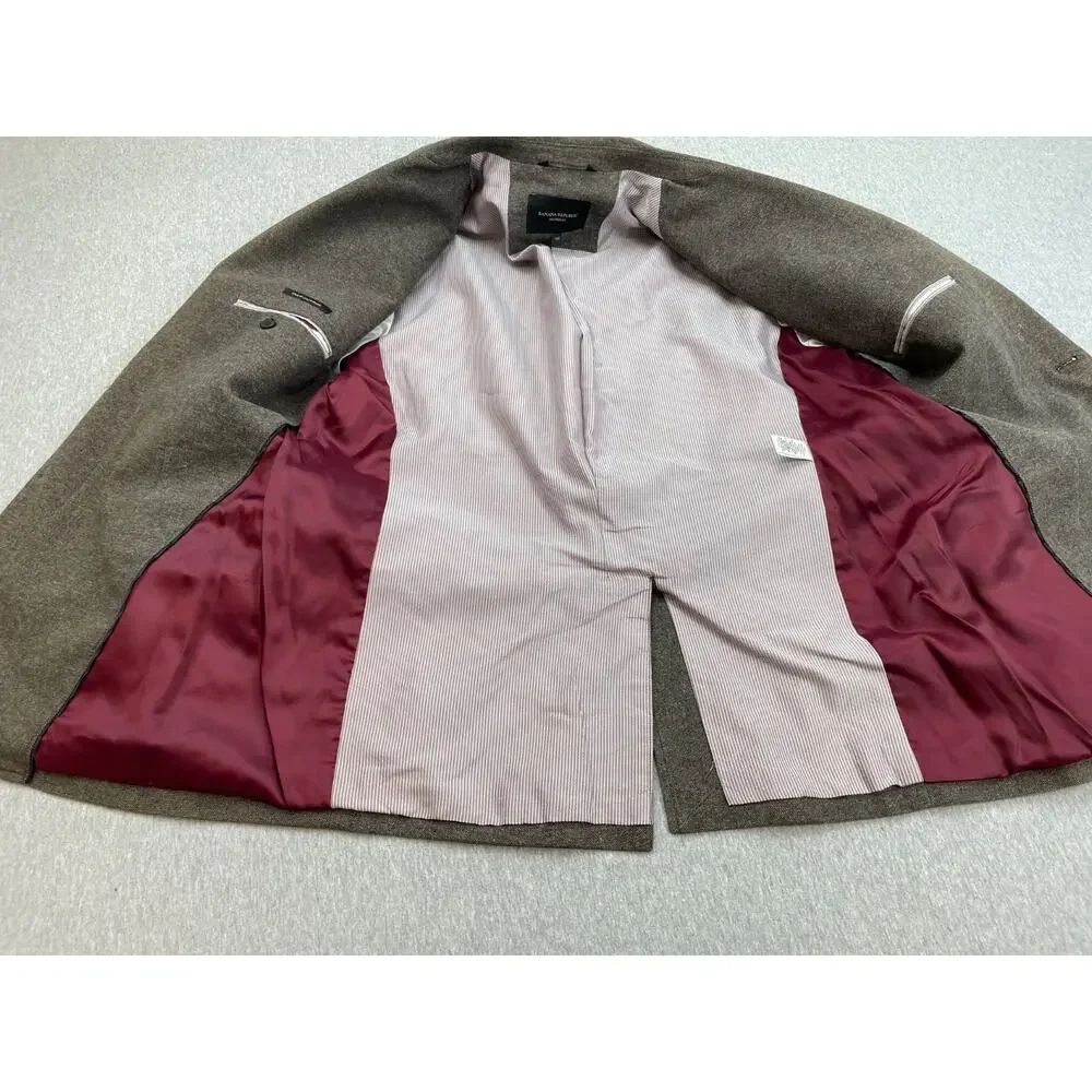 Banana Republic Blazer Mens‎ 44R Speckled 100% Cotton Elbow Patch Single Breast